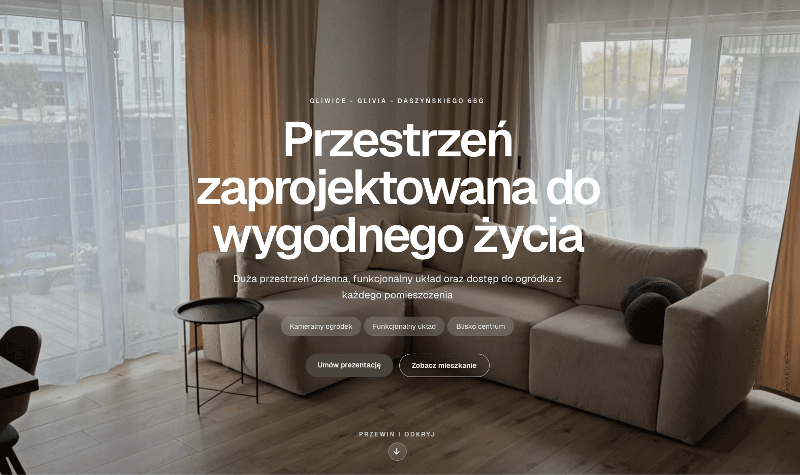 Premium Apartment hero mockup