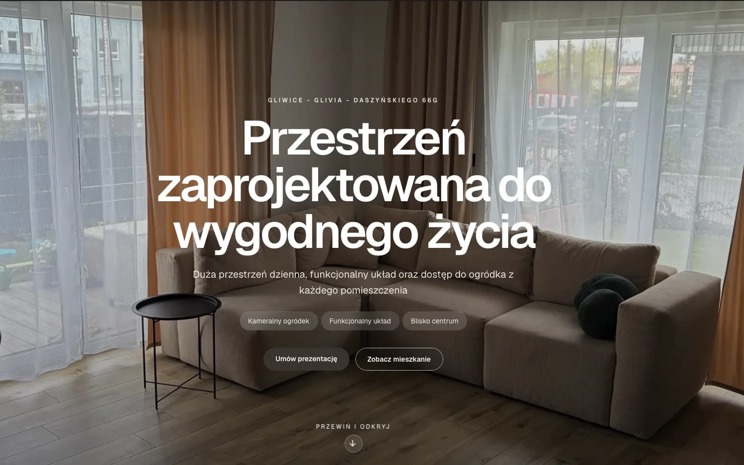 Landing premium — vista de landing page