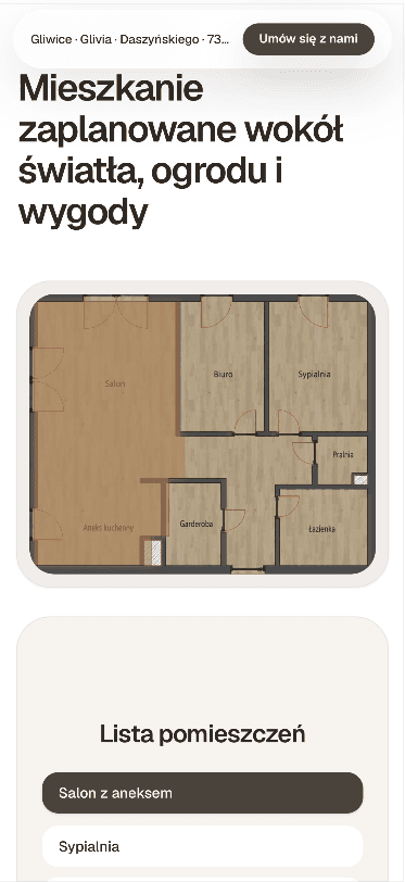 Premium Apartment mobile application screen